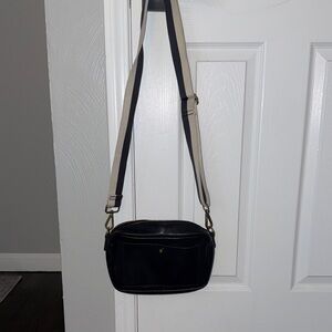 Madewell Black Leather Crossbody Bag